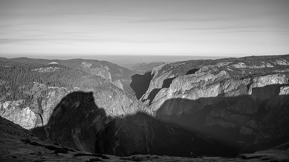 Stone and Shadow - Yosemite Valley from Half Dome
