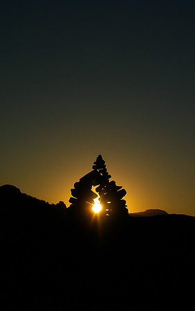 Half Dome Cairn at Sunrise
