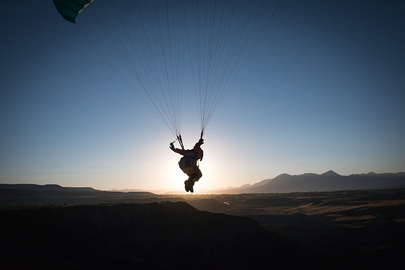 Sun Salutation in Flight