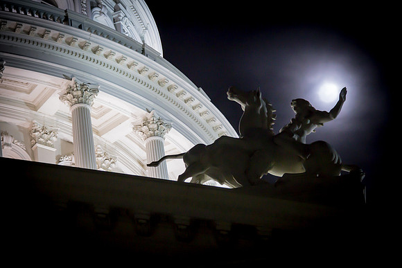 Horseman and the Moon