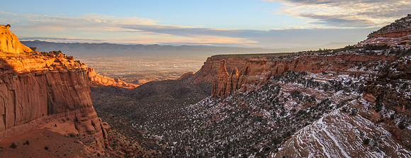 Illuminated Sandstone - Colorado National Monument