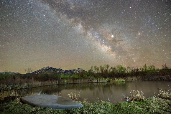 The Old Canoe Under the Stars