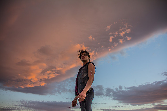Man and Moon